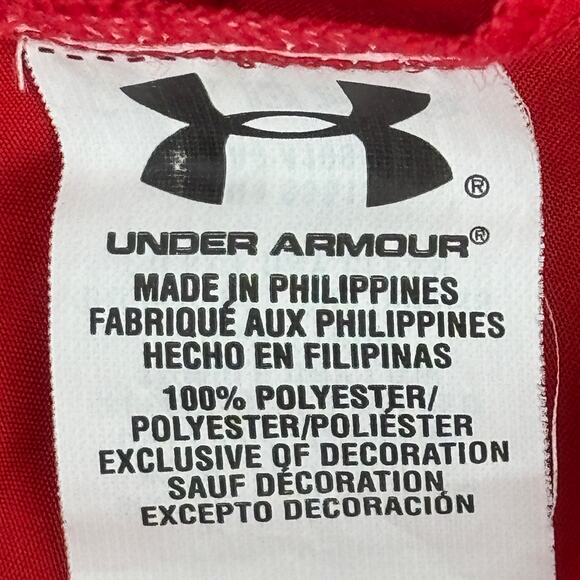 Under Armour Run All Season Gear Full-Zip Hooded Red Jacket - Mens Large Fitted - Picture 10 of 12